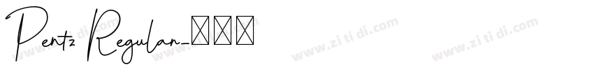 Pentz Regular字体转换